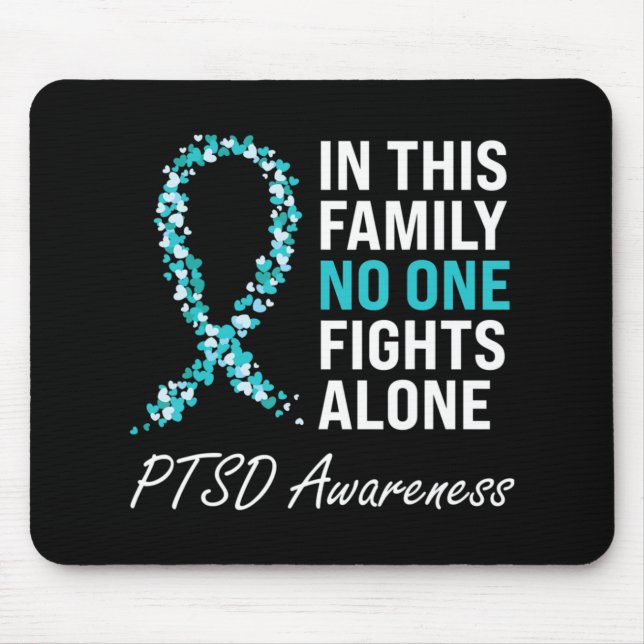 PTSD Awareness Teal Ribbon Musmatta (Framsidan)