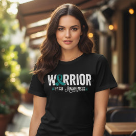 PTSD Krigares Teal Band Medvetenhet T Shirt