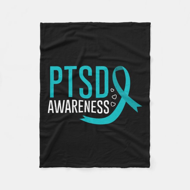 Ptsd-medvetande om mentalhälsa efter traumatiskt S Fleecefilt (Framsidan)