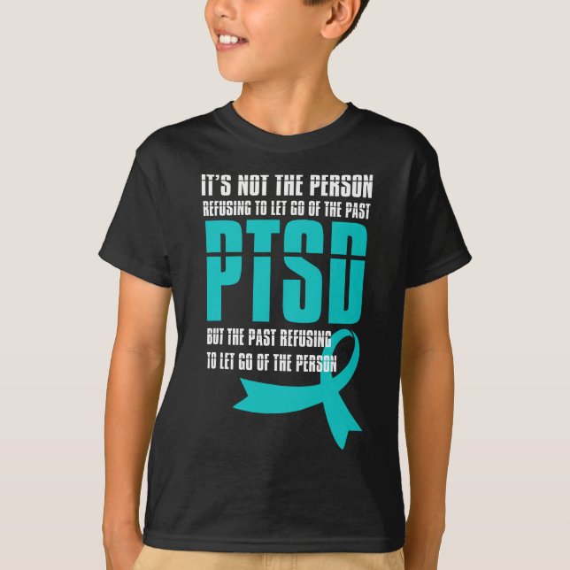 PTSD-medvetandehöjdsmånad Låt oss gå och stödja ve T Shirt (Framsida)