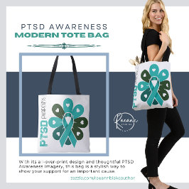 PTSD-medvetandeskapad Totebag Tygkasse