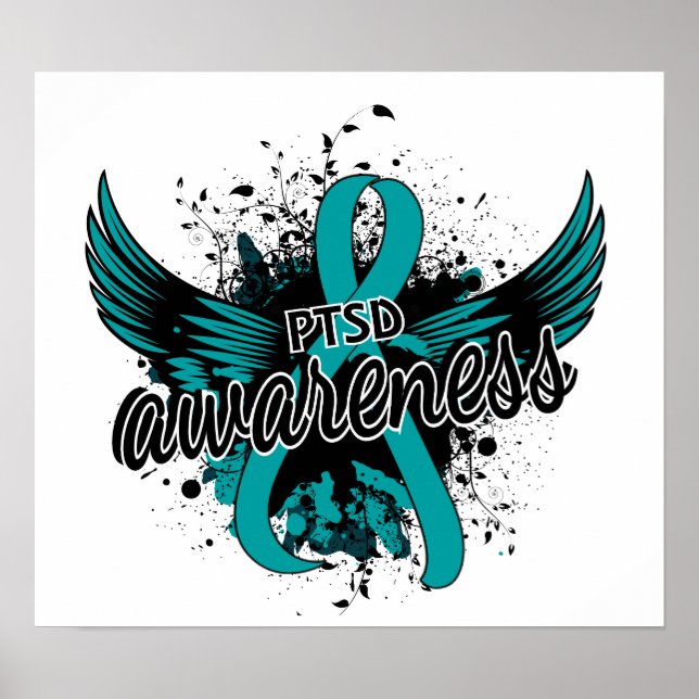 PTSD-medvetenhet 16 Poster (Framsidan)