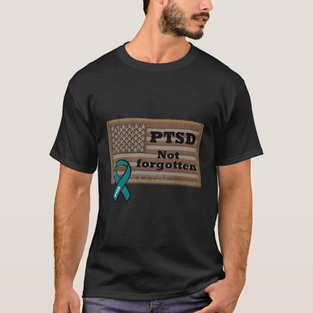 Ptsd-medvetenhet har inte glömts bort t shirt (Framsida)