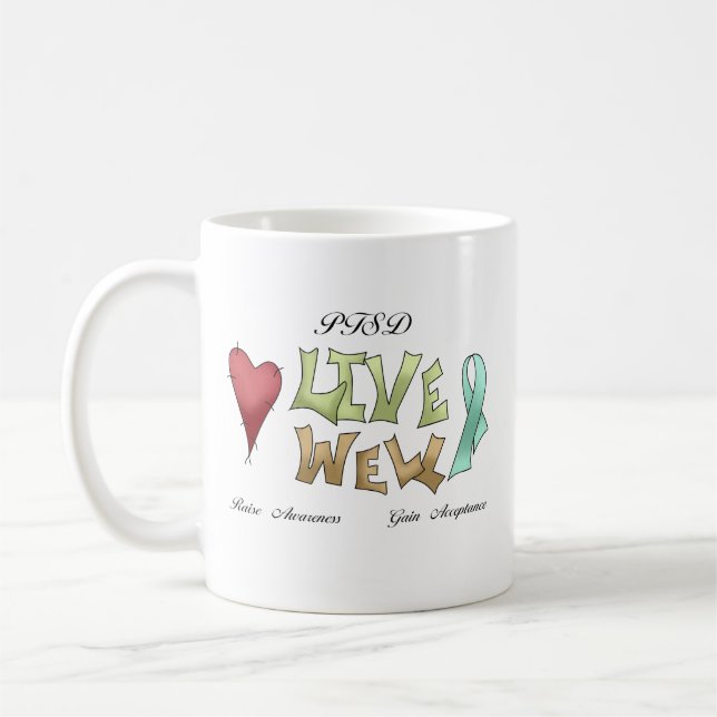 PTSD-medvetenhet Kaffemugg (Vänster)