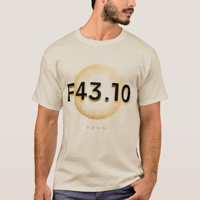 PTSD Mental Health Awareness F43.10 T Shirt (Framsida)