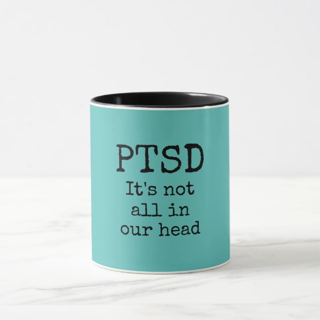 PTSD mental health psykology teblack Mugg (Center)
