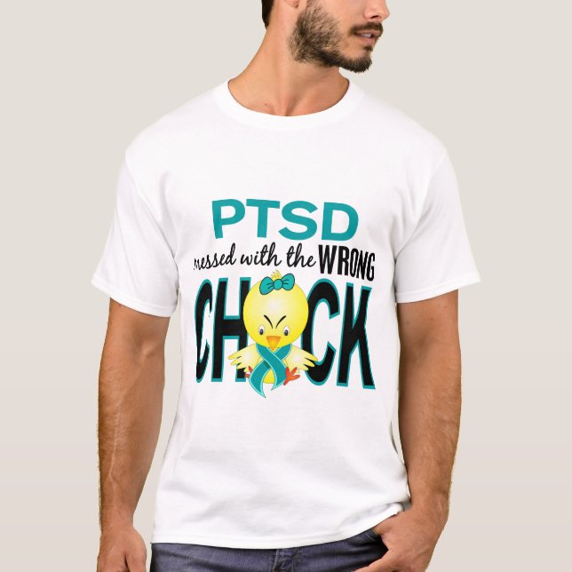PTSD röra med den fla chicken T-shirt (Framsida)