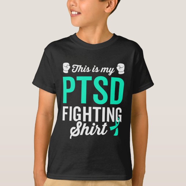 Ptsd Stressar Warrior Survivor Awareness, blir bra T Shirt (Framsida)