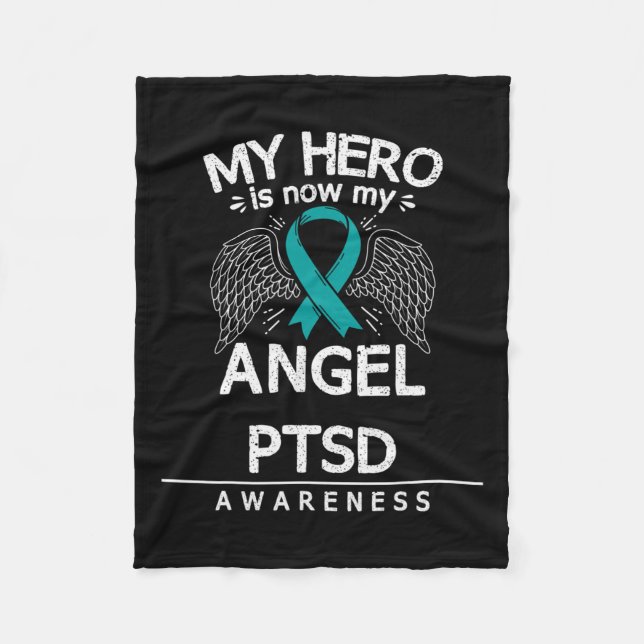 Ptsd Survivor efter traumatisk Stressat sjukdom Me Fleecefilt (Framsidan)