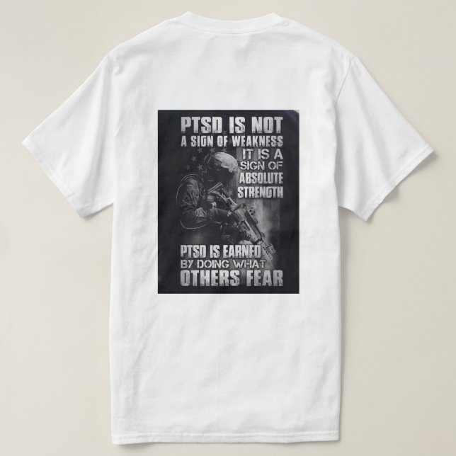 PTSD T SHIRT (Design baksida)