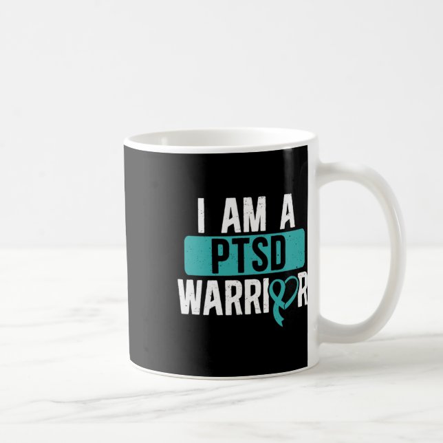 Ptsd Warrior Post Traumatic Stressa Disorder Aware Kaffemugg (Höger)
