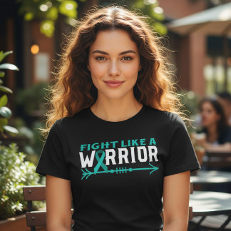 PTSD Warrior Turkos Band Medvetenhet T Shirt