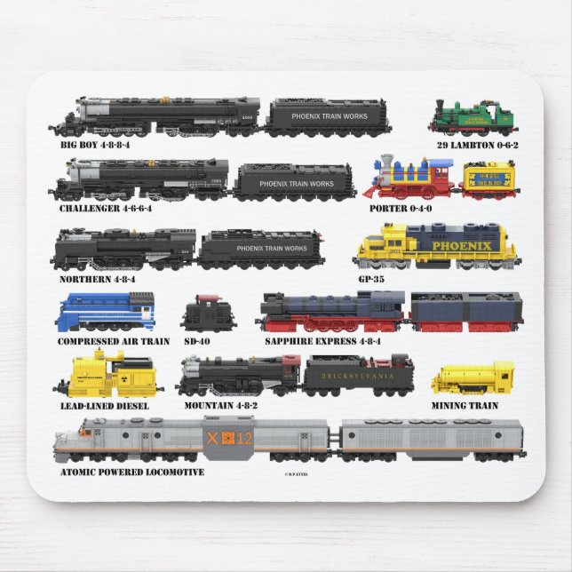 PTW Train Collection Mousepad Musmatta (Framsidan)