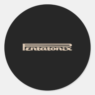Ptx Logotyp Heart Black Runt Klistermärke
