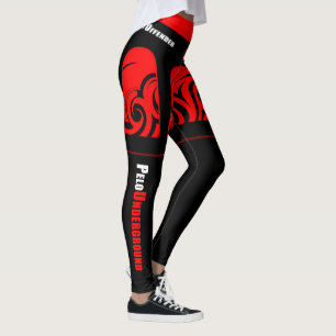 PU-Inte kränkte damasker "för lårkick" stil Leggings