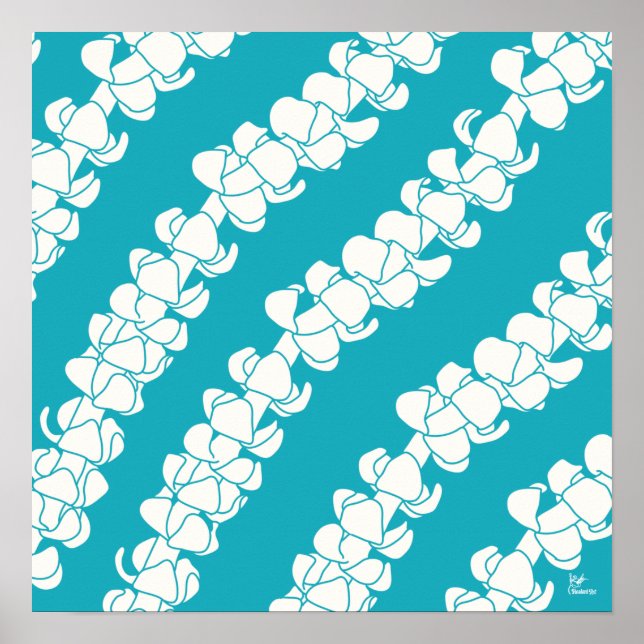 Puakenikeni på Teal Poster (Framsidan)