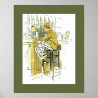 Pub Anglais ~ Engelska Pub ~ Pierre Vidal Poster