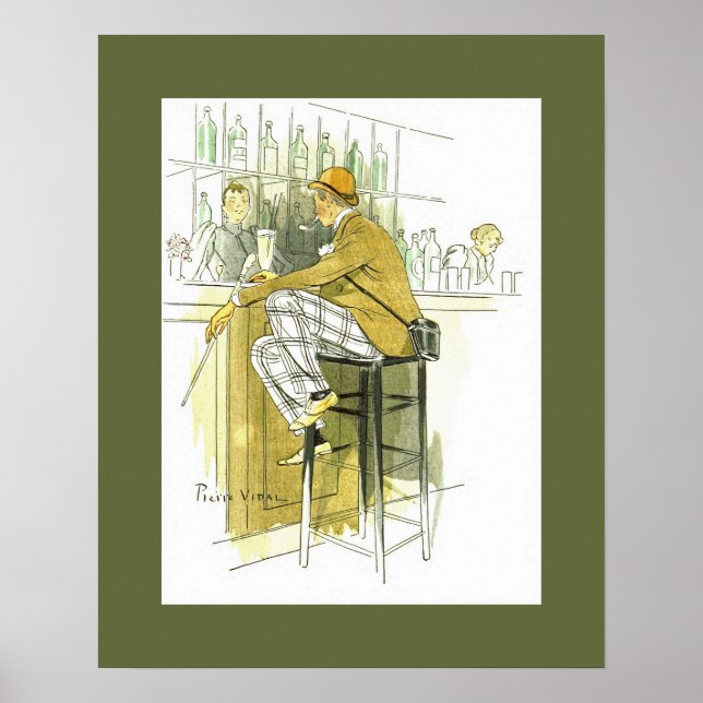 Pub Anglais ~ Engelska Pub ~ Pierre Vidal Poster (Framsidan)