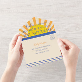Pub Bat mitzvah alla i ett inbjudningsfönster