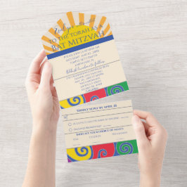 Pub Bat mitzvah alla i ett inbjudningsfönster