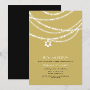 Pub / Bat mitzvah stjärnan David Inbjudan