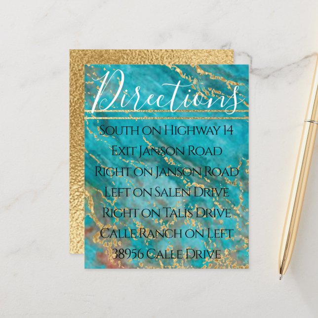 Pub Bat mitzvah ut ur detta World Direction Card (Fram/Back In Situ)