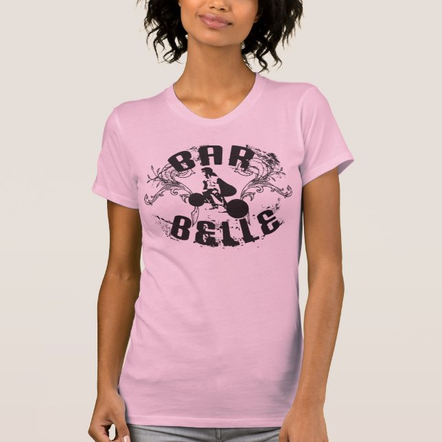 Pub Belle Bodybuilding Shirt for Women Tee Shirt (Framsida)