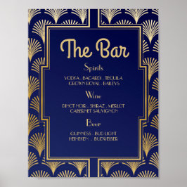 Pub-bröllopsmottagning 1920-talet Artikel Deco Poster