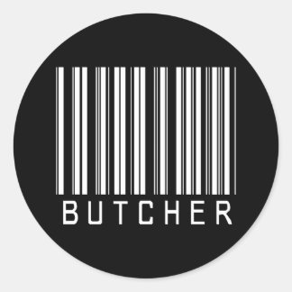 PUB BUTCHER MÖRK RUNT KLISTERMÄRKE