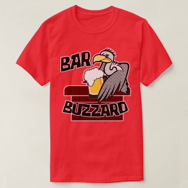 Pub Buzzard Comedy Drinking T Shirt (Design framsida)