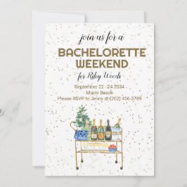 Pub Cart Bachelorette Helg GrandMillennium Inbjudningar