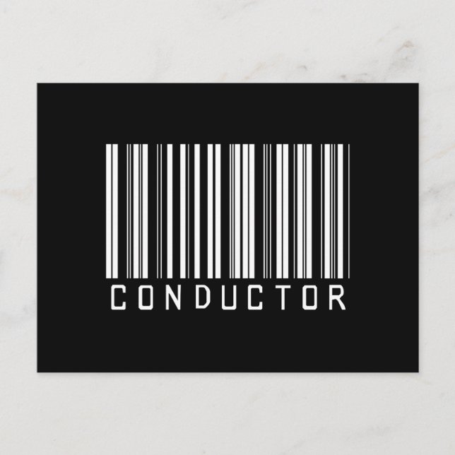 PUB CONDUCTOR MÖRK VYKORT (Framsida)