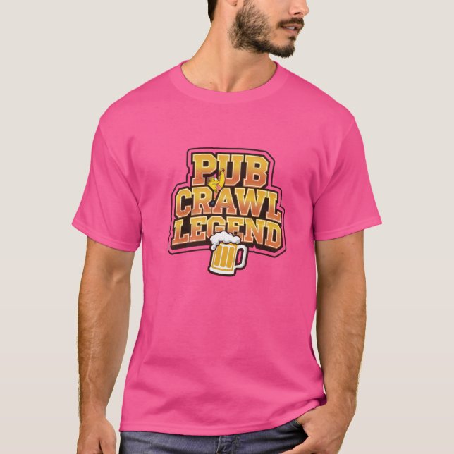 Pub Crawl Legend T Shirt (Framsida)