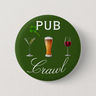 Pub Crawl Öl Dag Dryck St. Patrick's Day Knapp