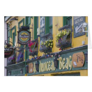 Pub, Dingle, Dinglehalvön, Kerry County, Hälsningskort