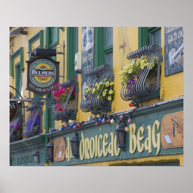 Pub, Dingle, Dinglehalvön, Kerry län Poster (Framsidan)