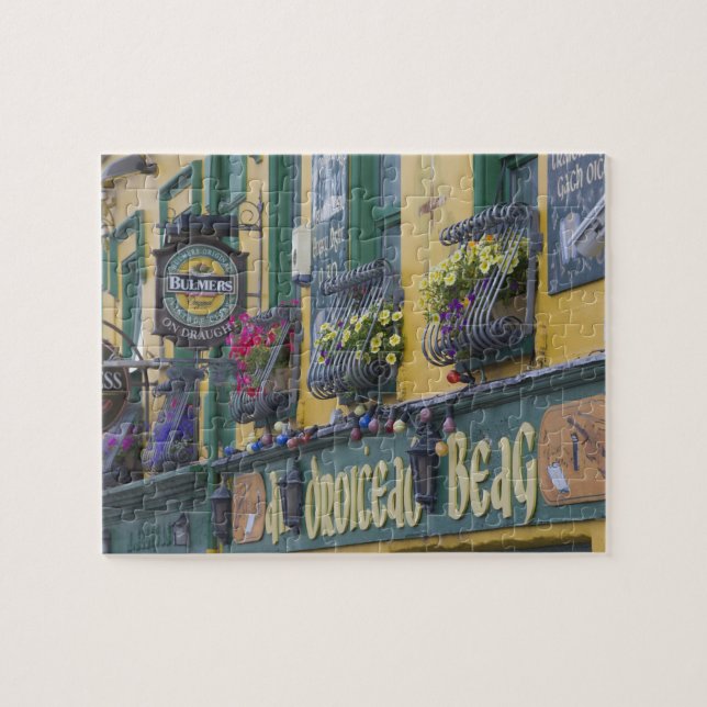 Pub, Dingle, Dinglehalvön, Kerry län Pussel (Horisontell)