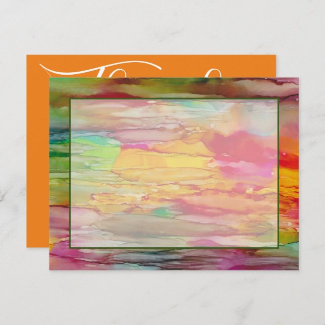 Pub eller Bat mitzvah tack, ditt kort färglöst Lin (Fram/baksida)