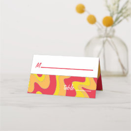 Pub ett Bat mitzvah glittrande Färg-monteringskort Placeringskort