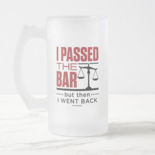 Pub Exam Funny Joke I passerade Pub Frostat Ölglas