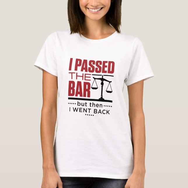 Pub Exam Funny Joke I passerade Pub T Shirt (Framsida)
