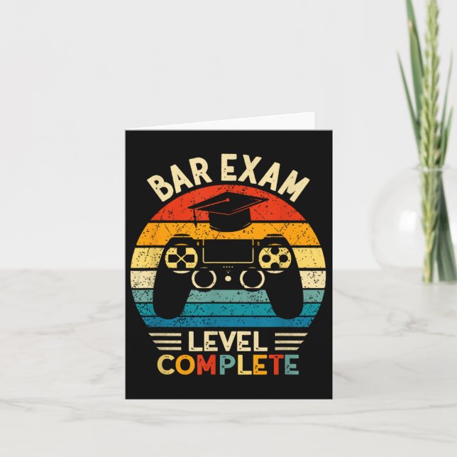 Pub Exam Level Complete Funny Lawyer Law School Gr Kort (Framsida)