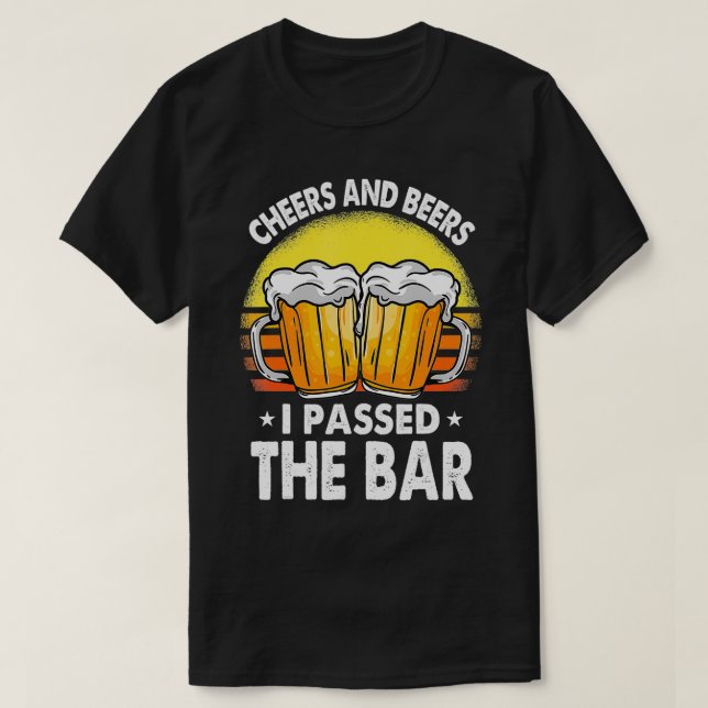 Pub Exam Shirt ger ost och öl har passerat T Shirt (Design framsida)