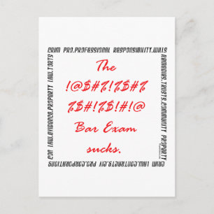 #%&*% Pub Exam suger! Vykort