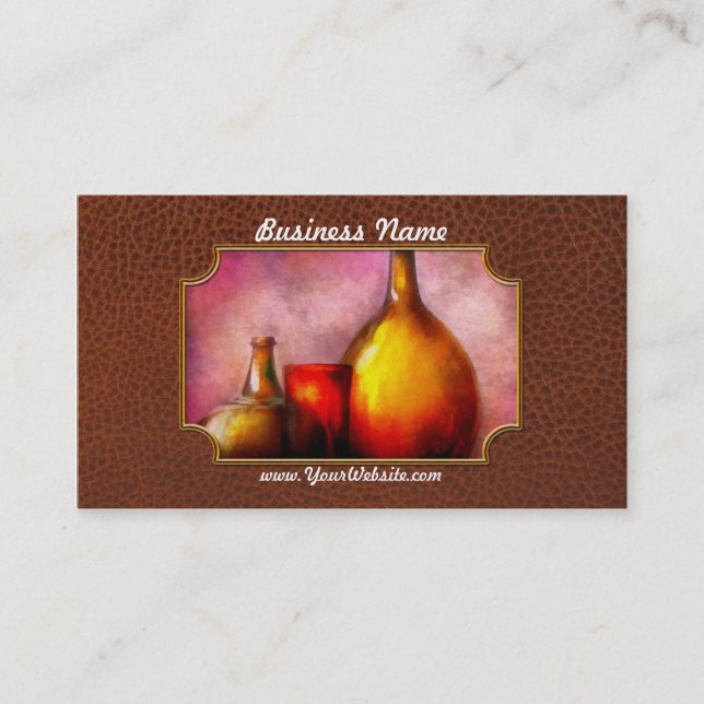 Pub - Flaskor - flaskor - Ett liv som fortfarande  Visitkort (Framsida)