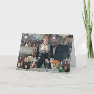 Pub Folies-Bergere Manet Impressionist målning Kort