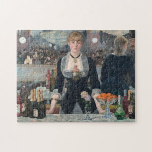 Pub Folies-Bergere Manet Impressionist Painting Pussel