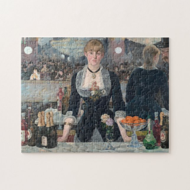 Pub Folies-Bergere Manet Impressionist Painting Pussel (Horisontell)