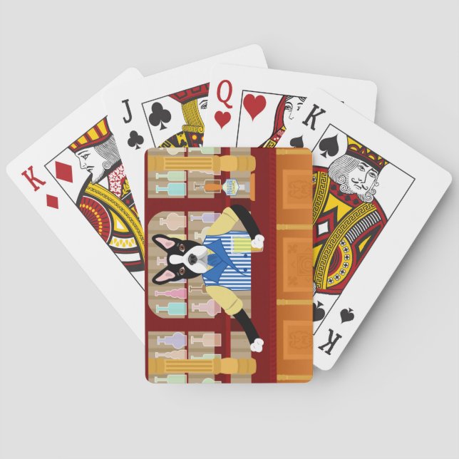 Pub för Boston Terrieröl Spel Kort (Baksidan)