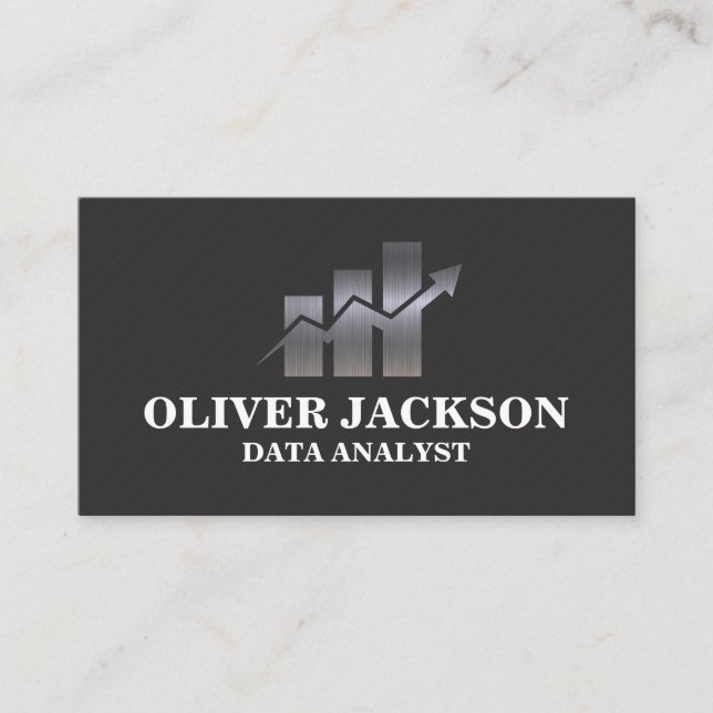 Pub Graph för Metall-diagram | Finansiella investe Visitkort (Framsida)